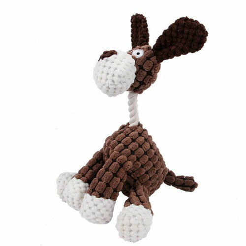 Dog Toy Play Funny Pet Puppy Chew Squeaker Squeaky Plush Sound Toys Clean Teeth - FREE SHIPPING!!!