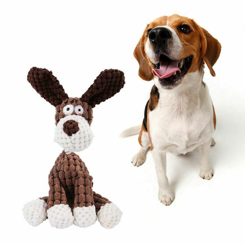 Dog Toy Play Funny Pet Puppy Chew Squeaker Squeaky Plush Sound Toys Clean Teeth - FREE SHIPPING!!!